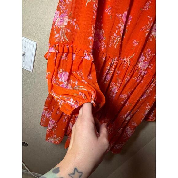 Vince camuto floral flare dress lined size medium in excellent condition - Picture 4 of 9